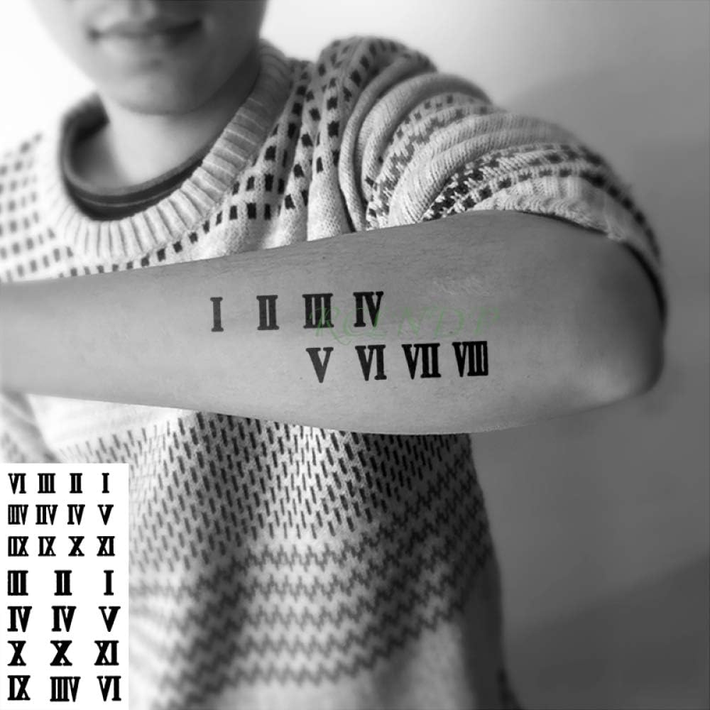 Mens Roman Numeral Tattoo