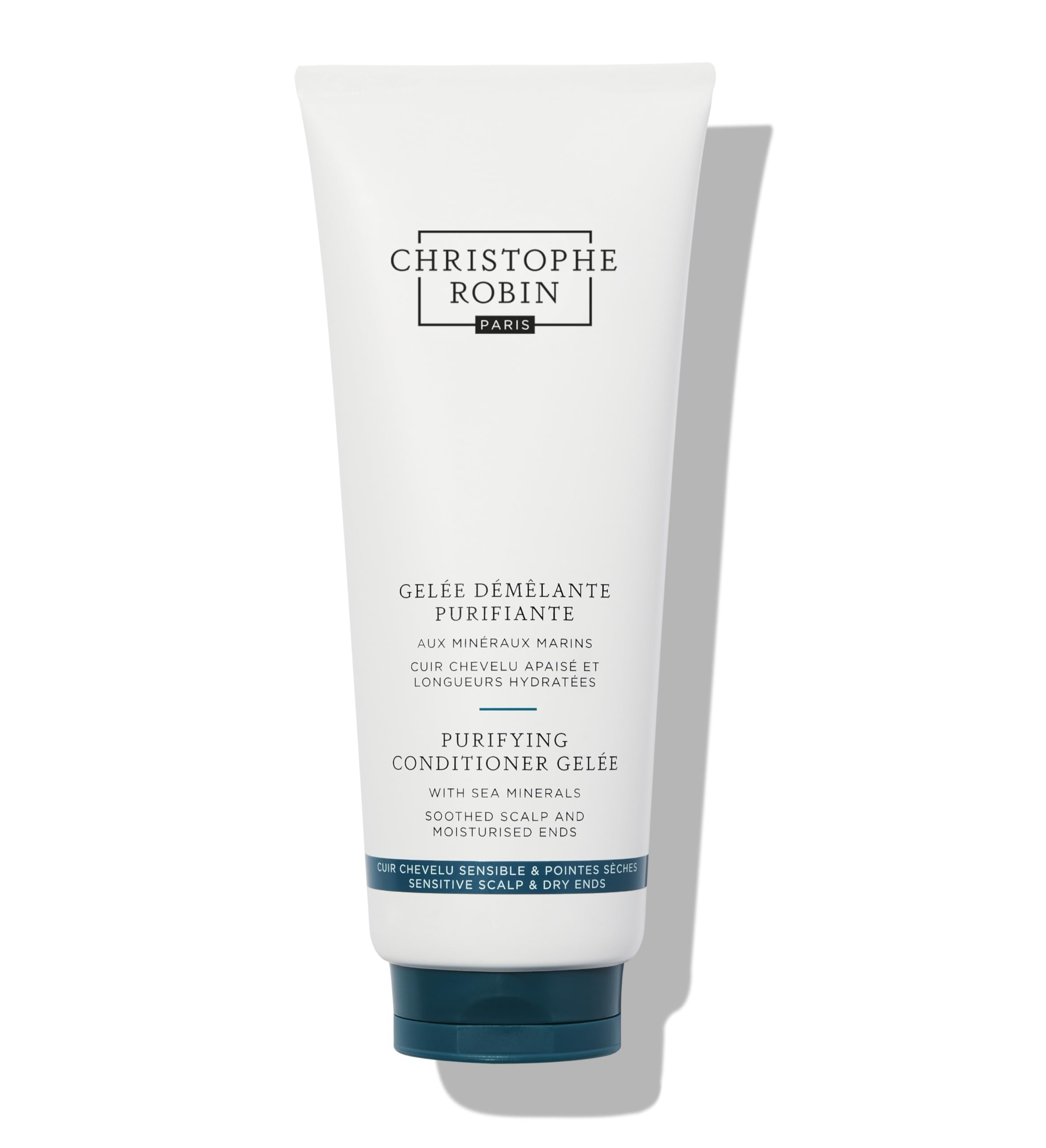 Christophe Robin Purifying Conditioner Gelée with Sea Minerals 200ml– Lightweight Hydrating Detangler with Sea Minerals, Guar Bean & Brassica Oil - Ideal for Dry, Damaged Hair — image 1