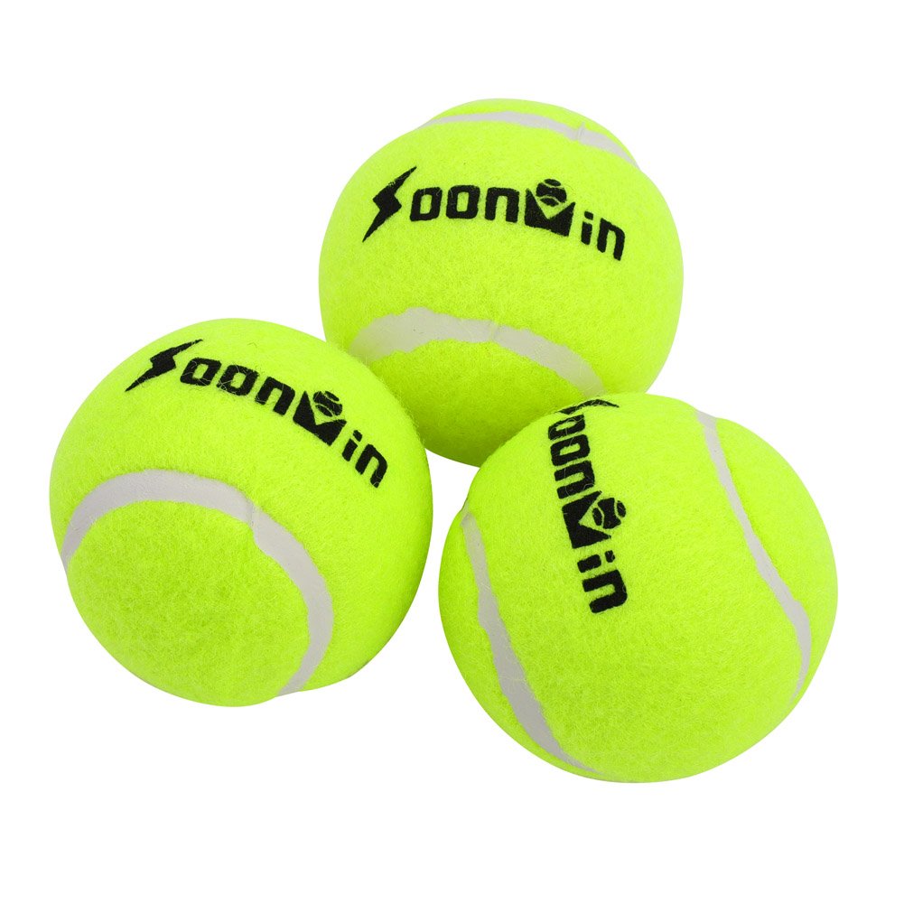 3 Pcs Tennis Ball, Fluorescent Yellow Prctice Balls for Competition Training Exercises Entertainment Suitable for Tennis Competition, Tennis Training