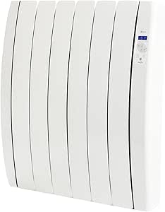 Haverland RC6TTS Inerzia - Emisor Térmico Bajo Consumo, 900W de Potencia, 6 Elementos, Programable, Exclusivo Indicador De Consumo, Bloques De Piedra ...