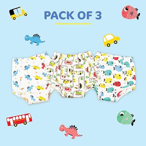 superbottoms- SuperUnders- 100% Cotton,Padded, Waterproof, Pull up Underwear/Pants for Diaper Free time and Potty Training