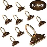 Ten Steel E-Track O-Ring Tie-Down Anchors for E-Track Tie-Down System, Secure Cargo in Enclosed/Flatbed Trailers, Trucks