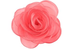 MERDIA Women's Lovely Flower Brooches and Hair Clips | Rose and Floral Accessories | Hair Pins and Brooch Set for Women