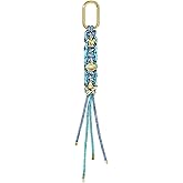 KissYan Bag Charms for Women, Colorful Rope Keychain Charm With Puffy Heart Ocean Pendant, Dainty Handbag Charms for Tote Bag