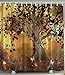 Ambesonne Old Twisted Tree Print Polyester Fabric Shower Curtain