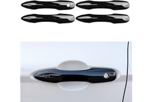 CKE No Adhesive Snap-on Compatible with Toyota Camry 2026 2025 2024-2018 for Corolla Venza Avalon Pruis Accessories Car Door Handle Cover Protector Car Exterior Door Handle Cover Trims -Glossy Black