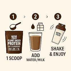 NUTRAPULSE Chocolate Vegan Protein Powder – 20g