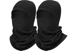 LANLFY FR Face Mask for Men HRC2 Fire Resistant Balaclava 100% Cotton Welding Hood Gear Neck Protector Head Full Cover