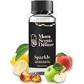 Sparkle Luxe Essential Oil Refill Luxury Hotel Inspired, Long Lasting Aroma for Home & Office Diffuser, 120 ml Fresh Blend of Floral, Citrus, Woody and Amber - Scent for Spa Wellness Aromatherapy.