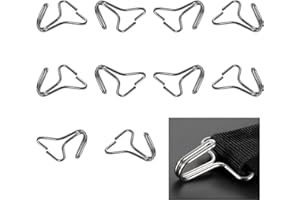 YTFRL 10 PCS Car Seat Cover Hooks, Metal Seat Cushion Locking Clip Headrest Cover Fixing Hanger Fastener, Vehicle Seats Mat Pad Hanger Hook Installation Replacement for Most Cars SUVs