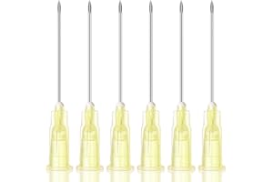 LUXIBOLL 100 Pack 20Ga 1.5Inch Needle Luer Lock for Lab Supplies, Industrial Accessories 38mm Individually Packaging