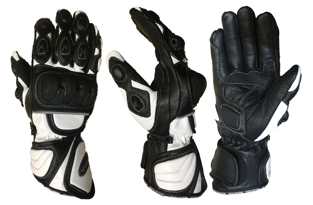 Guantes largos de piel MBSmoto para deportes de motociclismo y motocicleta Touring 