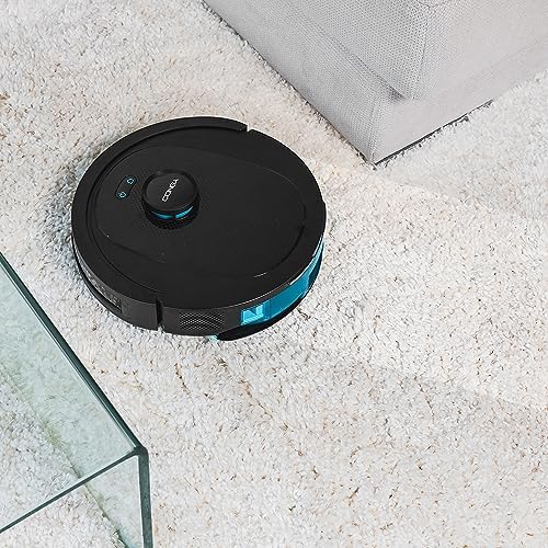 Robot Aspirador y Friegasuelos Conga 8490 Ultimate Ultra Power. Navegación Láser, App, Barre, Aspira, Friega y Pasa la Mopa, 7000 Pa, hasta 170 Min Autonomía, Cepillo Central de Silicona