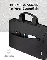 Lenovo T210 15.6-Inch Laptop Shoulder Bag Black Water-Repellent Fabric view 5