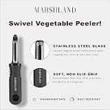 Marshland Premium I-Shape Swivel Vegetable Peelers Non-Slip Stainless Steel view 6