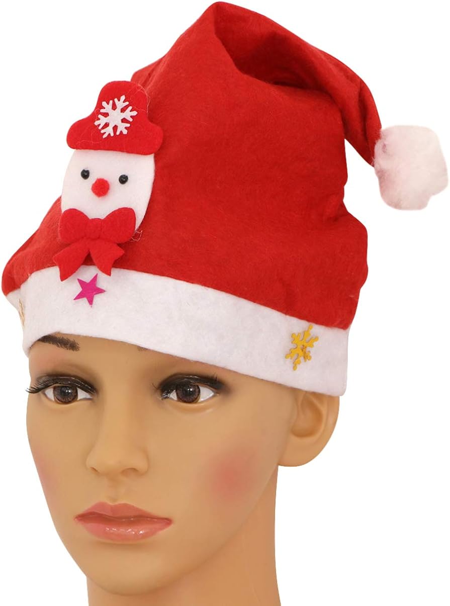 Cappello Di Babbo Natale Rosso Di Peluche: Finiture Bianche Di - Foto 13
