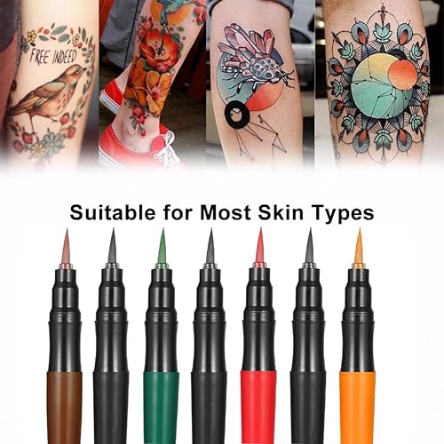 Temporary Tattoo Pen,Body Tattoo Markers with Colors and 40