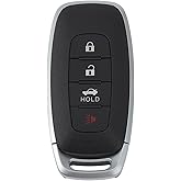 X AUTOHAUX KR5TXPZ1 433MHz Replacement Keyless Entry Remote Smart Key Fob for Nissan Versa 2022 2023 2024 for Nissan Sentra 2023 2024 285E3-6LY1A/S180146119 4 Buttons