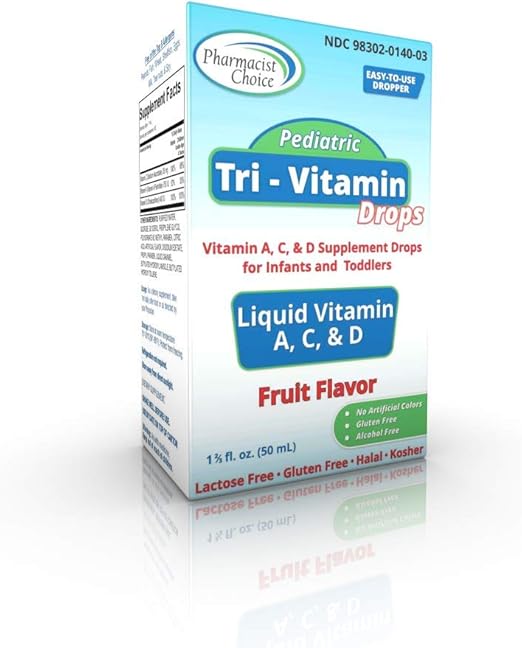 Pharmacist Choice TriVitamin Drops, Vitamins A C & D