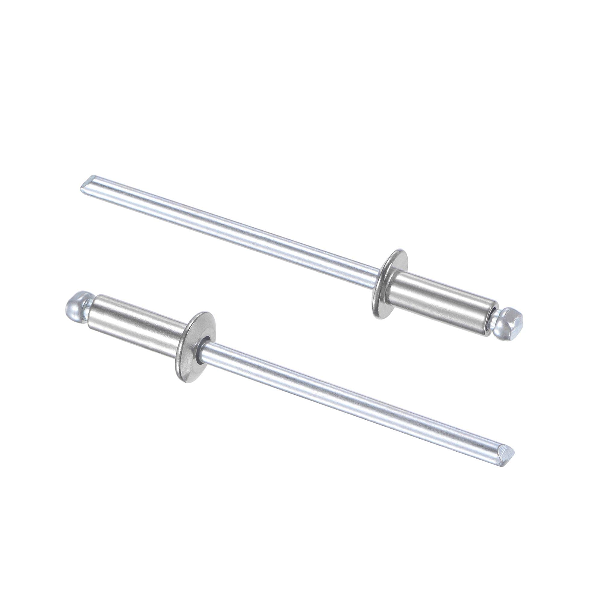 sourcing map Blind Rivets 304 Stainless Steel 3.2mm Diameter 9mm Grip Length Silver 50pcs — image 1