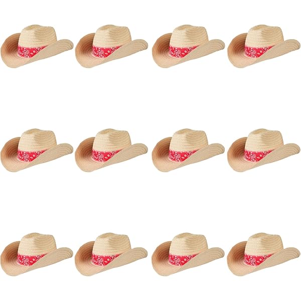 9974 White Cowgirl Hat With Bandana,70s 80s Costume, Felt Cowboy Hats s-l400.jpg main image 4