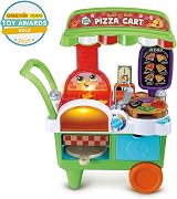 LeapFrog Build-a-Slice Pizza Cart Pretend Food Toy 30+ Pieces English view 3