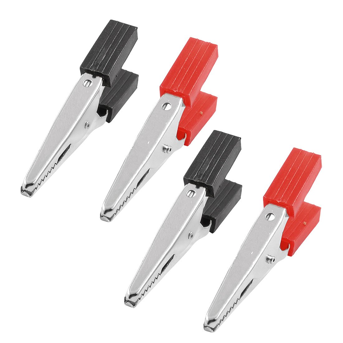 sourcing map 12 Pcs Plastic Handle Test Clamp Alligator Clips Clamps 50mm