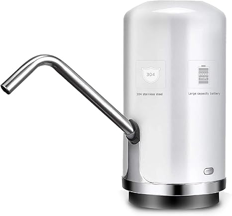 Amazon Co Jp 水バケツポンプ ワイヤレス自動水ディスペンサー デバイスの蛇口ツールをポンピングのusb充電 Color White ホーム キッチン