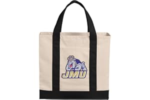 Broad Bay JMU Tote Bag or OFFICIAL Canvas James Madison University Totes