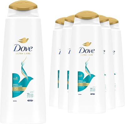 Dove Daily Moisture 2 in 1 Shampoo & Conditioner 6 x 400ml