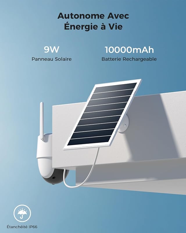 24/7 Enregistrement AOV 4G Camera Surveillance Exterieur sans Fil