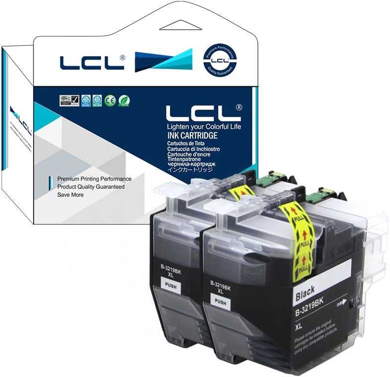 LCL LC3217 LC3219XL Ink Cartridge Replacement for Brother LC3217BK LC3219XLBK Replacement for Brother MFC-J5330DW MFC-J5335DW MFC-J5730DW MFC-J5930DW MFC-J6530DW MFC-J6930DW MFC-J6935DW (2 Pack)