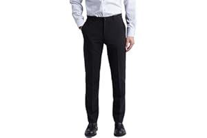 YUCENFU Men's Slim Fit 4-Way Stretch Pant Flat Front Flex Comfy Mens Business Casual Pants