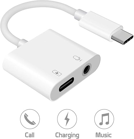 Amazon Com Cellet 3 5mm Aux Audio Adapter Type C Usb Enhanced