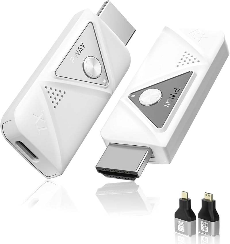 PWAY Wireless HDMI Transmitter Receiver 1080P 98FT TV Laptop Streaming Plug Play