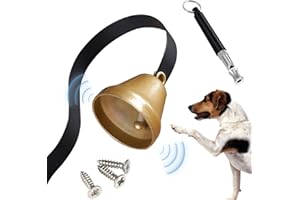 hitsuki Dog Bell for Door Potty Training,Dog Doorbell Bells for Dogs to Ring to Go Outside Dog Bells for Doggy Dog Potty Bell Potty Training Bells for Puppies Puppy Potty Training Bells,Black
