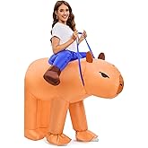 Spinosaurus Inflatable Capybara Costume for Adult Inflatable Halloween Costumes Funny Ride on Animal Blow Up Costumes Inflatable Costume for Cosplay Party