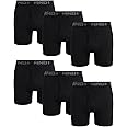 AND1 Mens Boxer Briefs - 6 Pack Stretch Performance Mens Underwear Boxers with Functional Fly Pouch (Sizes: S-3XL)