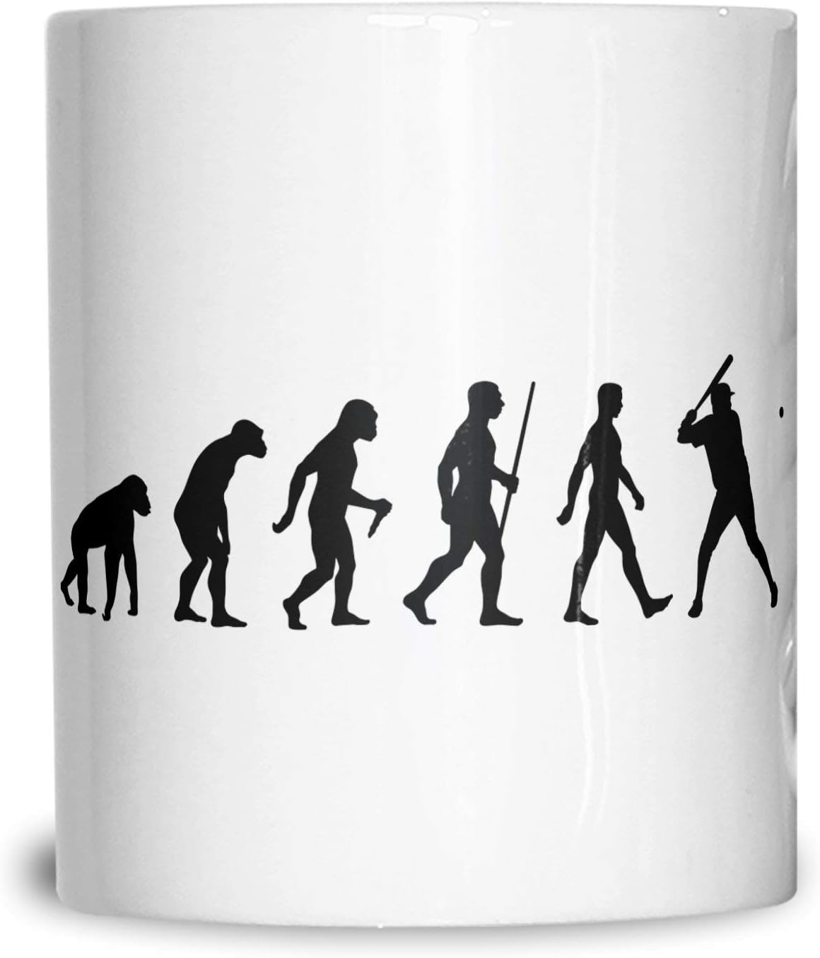 Sport Mug Evolution Of Baseball Homerun Batter American Series World Coffee Tea Cup White 11OZ