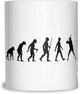 Sport Mug Evolution Of Baseball Homerun Batter American Series World Coffee Tea Cup White 11OZ