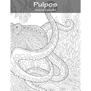 Pulpos libro para colorear para adultos 1 (Volume 1) (Spanish Edition)
