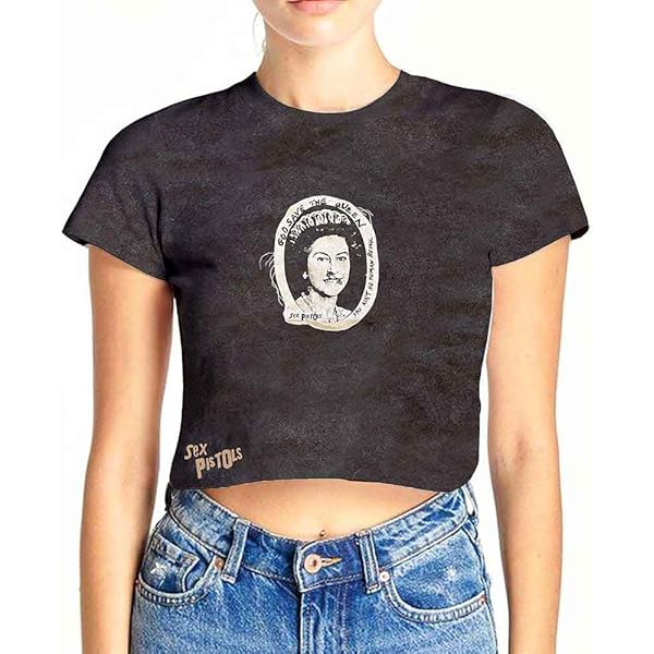 Amazon.com: Sex Pistols Crop Top Shirt God Save The Queen