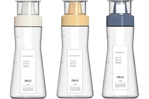 Sunch Craft 3 Pcs Condiment Squeeze Bottle 350ML/11.8OZ Ketchup Salad Honey Mustard Dressing Plastic Sauce Bottle (A)