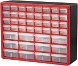 Akro-Mils 10144 44-Drawer Plastic Storage Cabinet Red 50.8cm W x 16cm D x