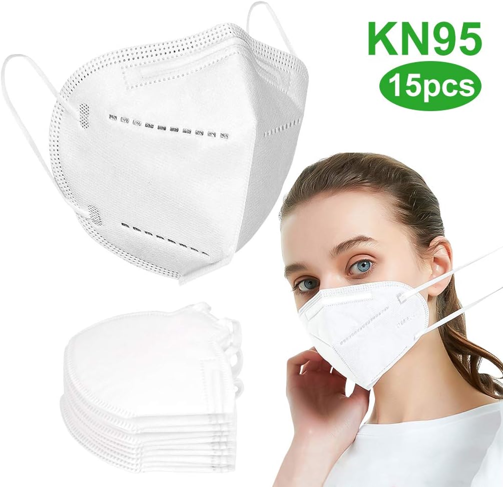 15Pcs KN95 Respirator Mask Disposable Surgical Mask Anti-Virus kn95 Face Dust Mask Anti-Infection Safety Mask