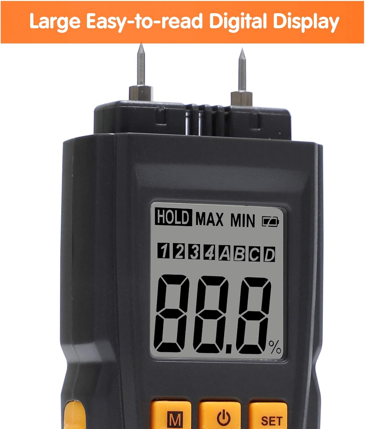 DTOWER Wood Moisture Meter, Digital Moisture Detector Handheld Moisture