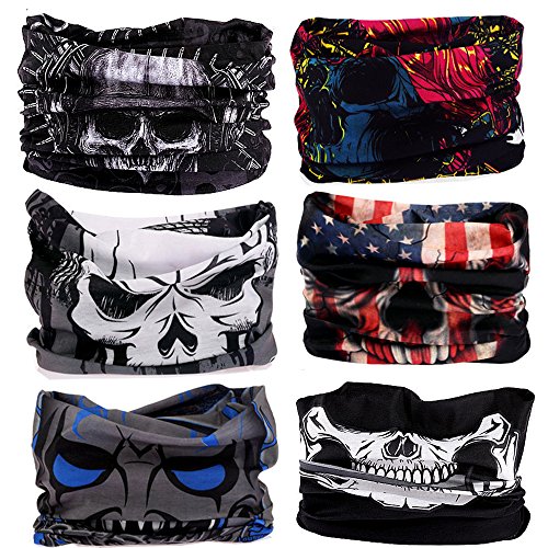 EKLOEN 12PCS/9PCS/6PCS Multifunctional Headband Scarf Bandana Headwrap Mask for Men and Women Magic Scarf for Sport and Casual - Thumbnail 5