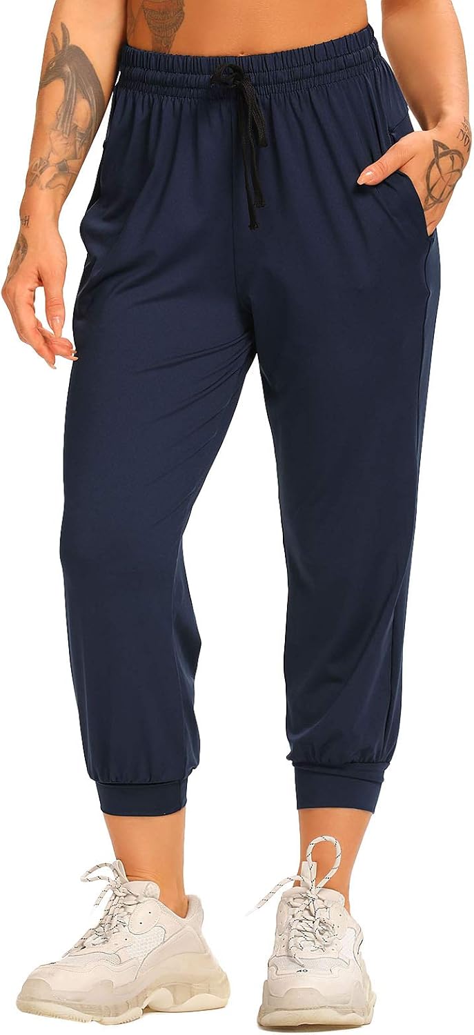 FITTOO Women's Baggy Trousers with Drawstring and Pockets Jogging