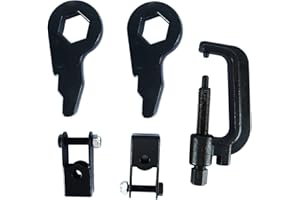 8MILELAKE Lift Keys 1"-3" Torsion Bars Key and Torsion Bar Unloading Tool with Shock Extenders Brackets