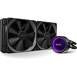 NZXT Kraken X63 280mm - RL-KRX63-01 - AIO RGB CPU Liquid Cooler - Rotating Infinity Mirror Design - Improved Pump - Powered by CAM V4 - RGB Connector - AER P 140mm Radiator Fans (2 Included)